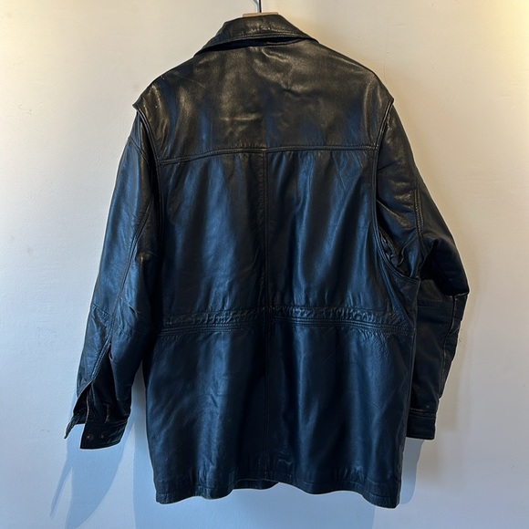 Vintage Distressed Leather Jacket - Picture 6 of 6